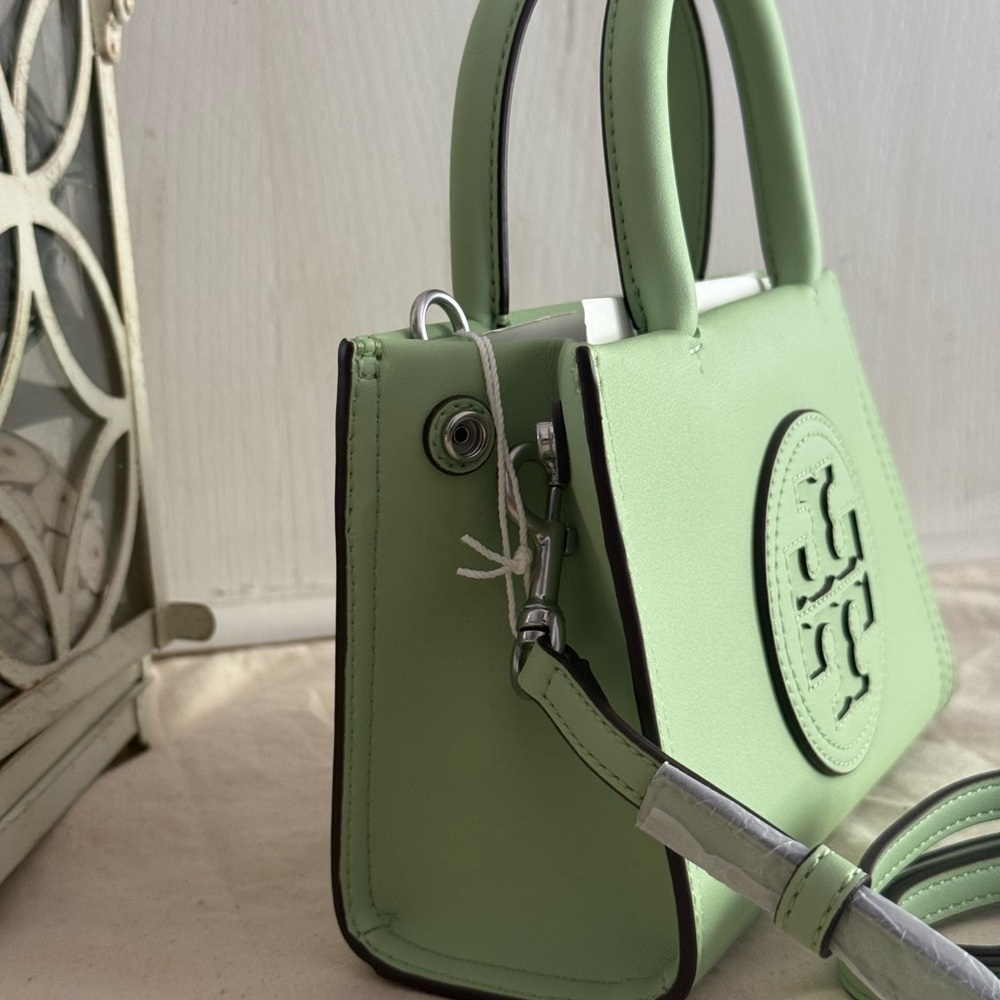 New Tory Burch Ella bio mini Mint leaf color Crossbody Bag - Picture 7 of 8